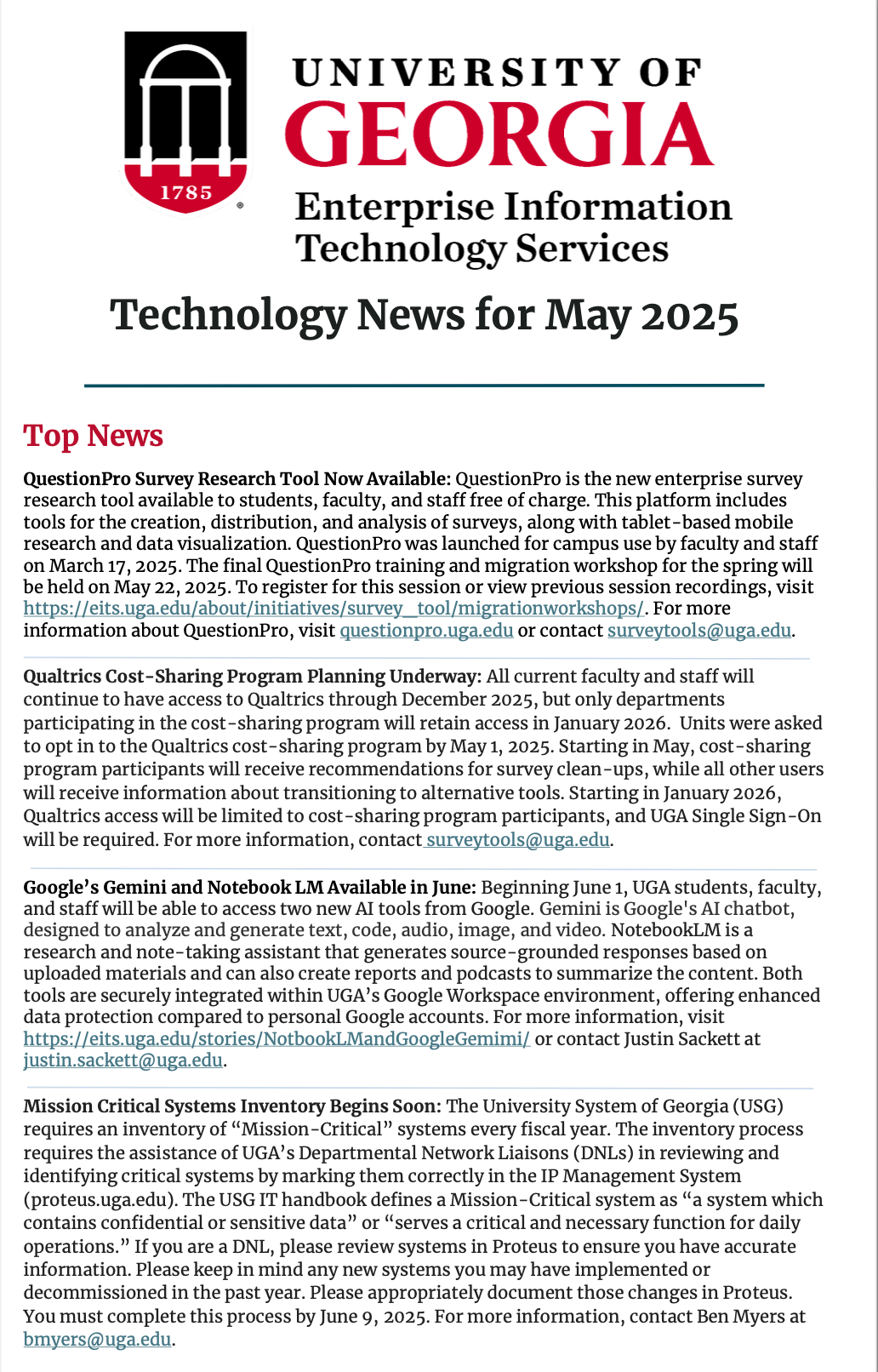 EITS Tech News for May 2025